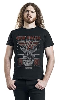 Amazon.com: Van Halen Men's 1980 Invasion Tour Soft Slim Fit
